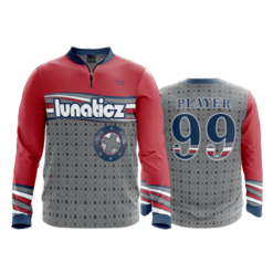 1128 FD Quarter Zip Batting Jacket LS LUNATICZ