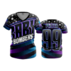 2063 FD Womens V-Neck BABY-BOMBERS-FLO-FLO INK + $5