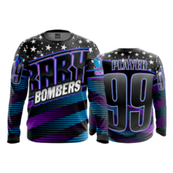 2063 FD Long Sleeve MENS BABY-BOMBERS-FLO-FLO INK + $5