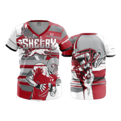 545 FD Womens V-Neck SHELBY-FOOTBALL