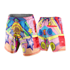 2417 LIGHTWEIGHT MICROFIBER 160gsm SHORT UNICORNASAURUS-REXES