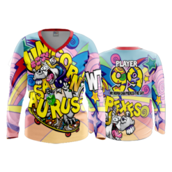 2417 FD Womens V-Neck Longsleeve UNICORNASAURUS-REXES