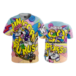 2417 FD ProTek Mens Full Button Down UNICORNASAURUS-REXES