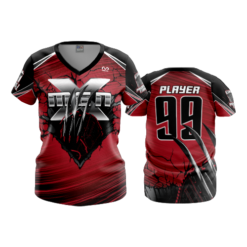 2271 FD Womens V-Neck X-MEN-RED