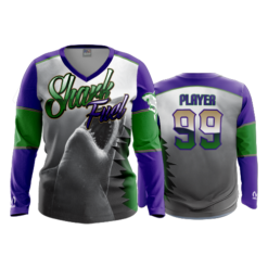 490 FD Womens V-Neck Longsleeve SHARK-FUEL