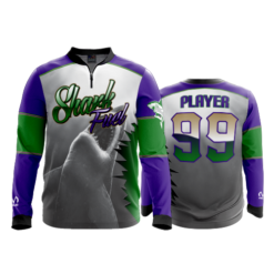 490 FD Quarter Zip Batting Jacket LS SHARK-FUEL