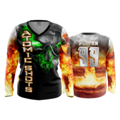 880 FD Womens V-Neck Longsleeve ATOMIC-SHOTS