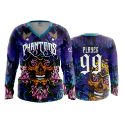 880 FD Womens V-Neck Longsleeve PHANTOMS
