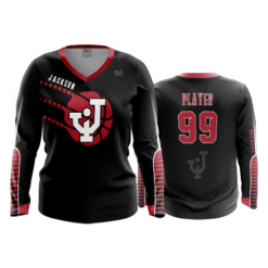 2457 FD Womens V-Neck Longsleeve CL JACKSON-BASKETBALL