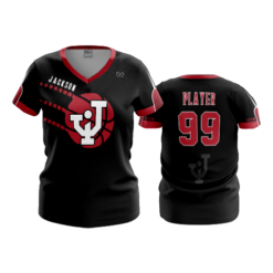 2457 FD Womens V-Neck CL JACKSON-BASKETBALL