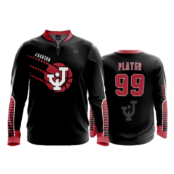 2457 FD Quarter Zip LS - Ribbed Collar CL JACKSON-BASKETBALL