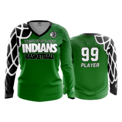 2462 FD Womens V-Neck Longsleeve WESTERN-LADY-INDIANS