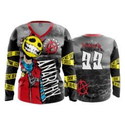 2467 FD Womens V-Neck Longsleeve GTMO-ANARCHY