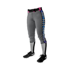 2434 FD Girls Fastpitch Pant CL HOT-MESS-EXPRESS-FLO-FLO INK + $5