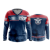 2444 FD Womens V-Neck Longsleeve FACER-SHOOTING-SPORTS-NAVY