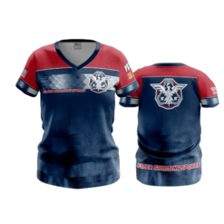 2444 FD Womens V-Neck FACER-SHOOTING-SPORTS-NAVY