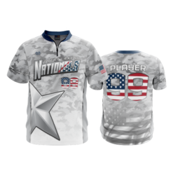 2438 FD Quarter Zip Batting Jacket SS GREAT-LAKES-NATIONALS