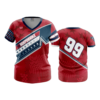 1742 FD Womens V-Neck MA-INDEPENDENCE-RED