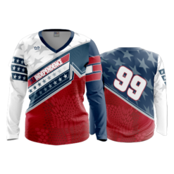 1742 FD Womens V-Neck Longsleeve MA-INDEPENDENCE