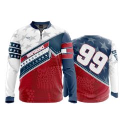 1742 FD Quarter Zip Batting Jacket LS MA-INDEPENDENCE