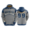 2453 FD Hoody HUSTLERS-GREY