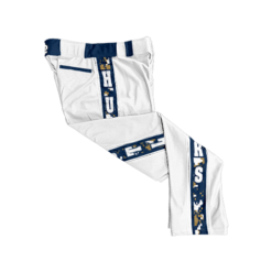 2453 CL WHITE CUSTOM BRAID MENS PANT HUSTLERS-WHITE
