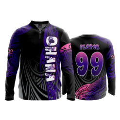 2463 FD Quarter Zip Batting Jacket LS OHANA