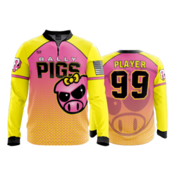 2115 FD Quarter Zip Batting Jacket LS RALLY-PIGS