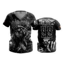 2455 FD Womens V-Neck WEAPONS-BLACK