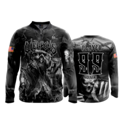 2455 FD Quarter Zip Batting Jacket LS WEAPONS-BLACK