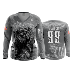 2455 FD Womens V-Neck Longsleeve WEAPONS-GREY