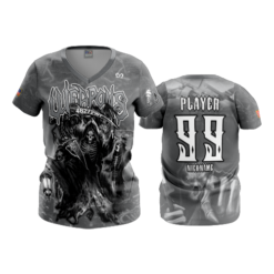 2455 FD Womens V-Neck WEAPONS-GREY