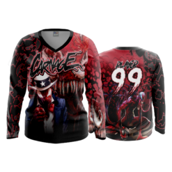 2458 FD Womens V-Neck Longsleeve CARNAGE