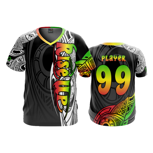 2466 FD Sport V-Neck MENS RISE-UP-BLACK