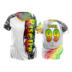 2466 FD Womens V-Neck RISE-UP-WHITE