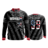 2456 FD Quarter Zip Batting Jacket LS SNATCH-N-BALLS