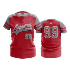 2498 FD Womens 2 Button SCARLET-LASERS-RED