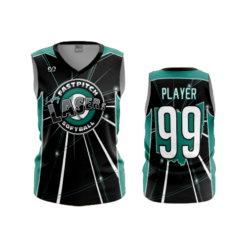 1347 FD Womens V-Neck Sleeveless LASERS-TEAL-BLACK