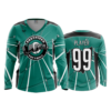1347 FD Womens V-Neck Longsleeve LASERS-TEAL-TEAL