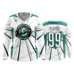 1347 FD Womens V-Neck Longsleeve LASERS-TEAL-WHITE
