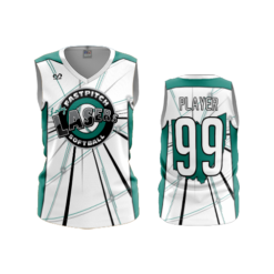 1347 FD Womens V-Neck Sleeveless LASERS-TEAL-WHITE