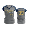 2495 FD Womens V-Neck Capsleeve VIKINGS-ELITE-GREY
