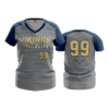2495 FD Womens V-Neck VIKINGS-ELITE-GREY