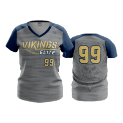 2495 FD Womens V-Neck VIKINGS-ELITE-GREY