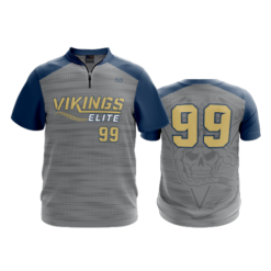 2495 FD Quarter Zip Batting Jacket SS VIKINGS-ELITE-GREY