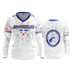 1973 FD Womens V-Neck Longsleeve AMERICAN-ARM-WRESTLING