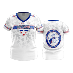 1973 FD Womens V-Neck AMERICAN-ARM-WRESTLING