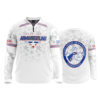 1973 FD Quarter Zip Batting Jacket LS AMERICAN-ARM-WRESTLING