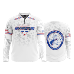 1973 FD Quarter Zip Batting Jacket LS AMERICAN-ARM-WRESTLING