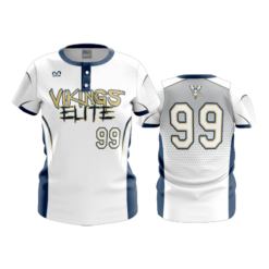 2506 FD WOMENS 2 BUTTON SCOOP NECK CL VIKINGS-ELITE-WHITE